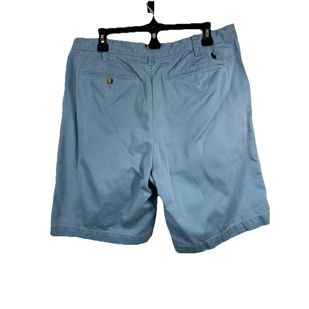 Polo Ralph Lauren Chino Shorts 34 Blue Relaxed Fit Old Money Coastal Preppy Golf